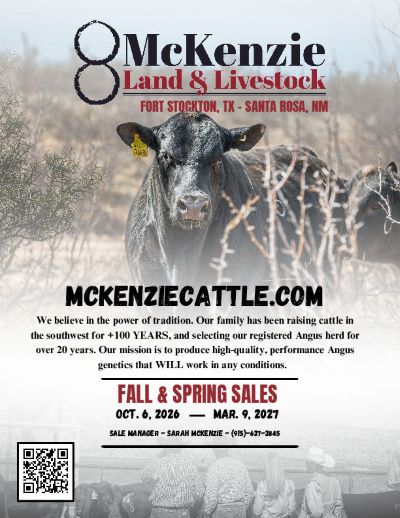MLL 92nd Directory of Ag advertisment e McKenzie Bull Sale